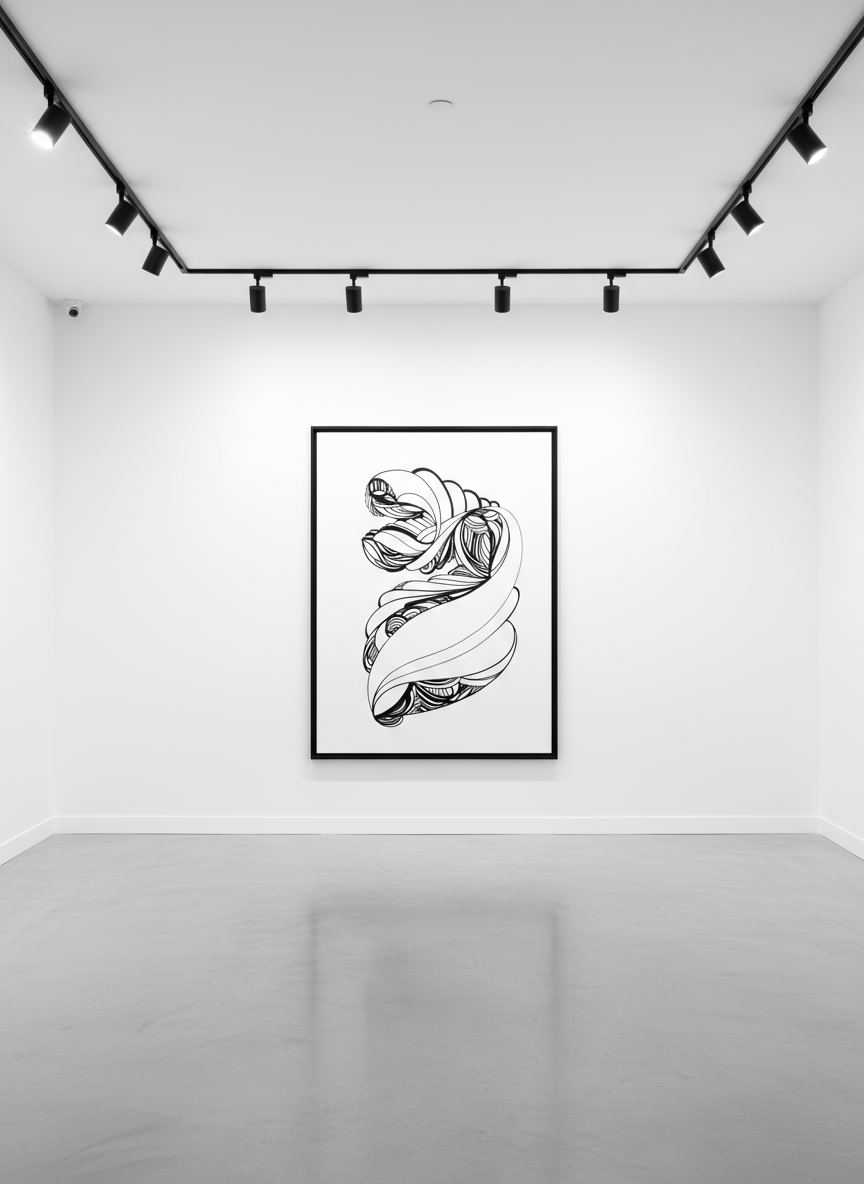 48" x 60" Ink on Canvas