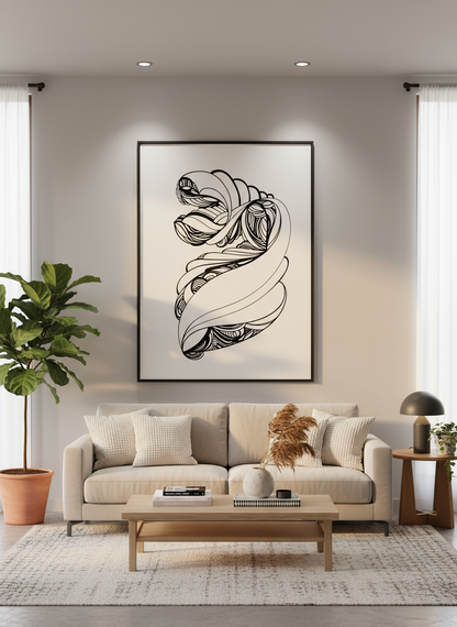 48" x 60" Ink on Canvas