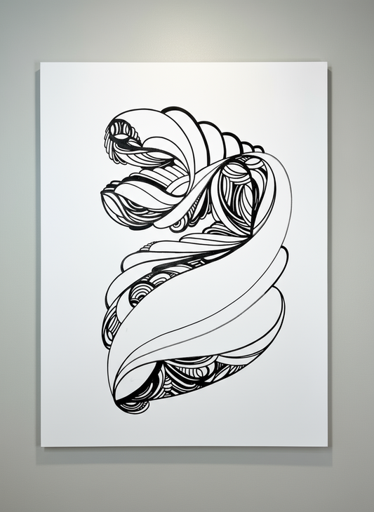 48" x 60" Ink on Canvas