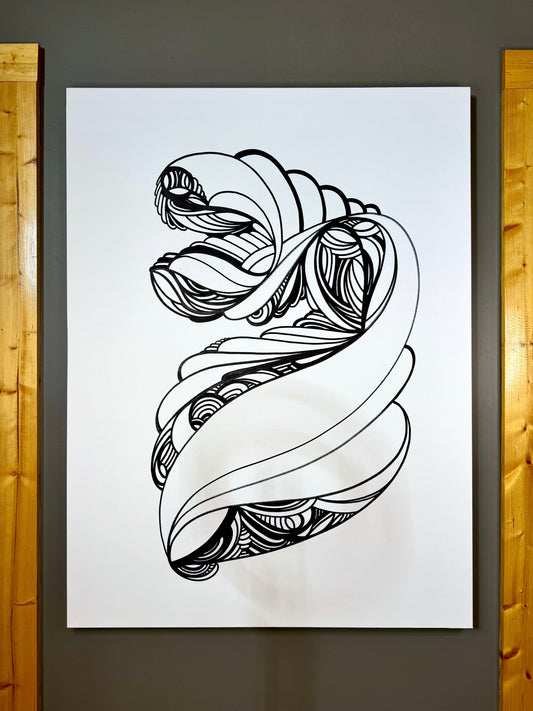 48" x 60" Ink on Canvas